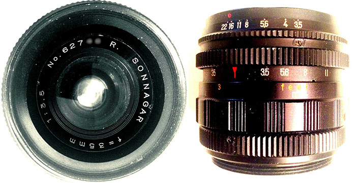 SONNAGAR 35mm f3.5（ｍ４２／Ｗｅｂより）