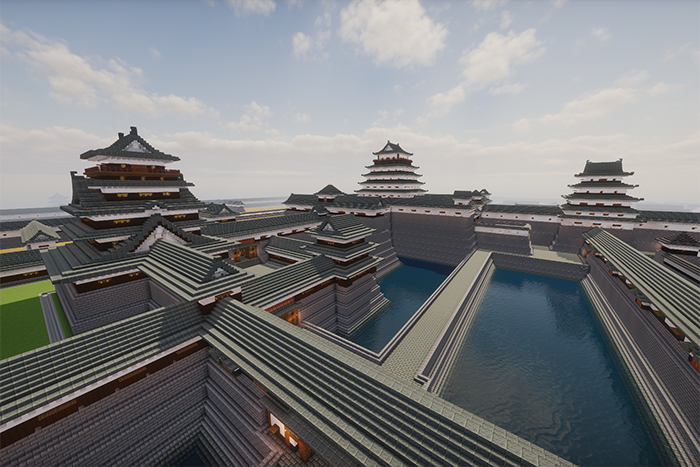 本丸の高層櫓群